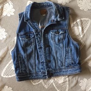 American Eagle Denim Vest